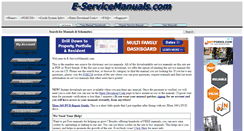 Desktop Screenshot of e-servicemanuals.com